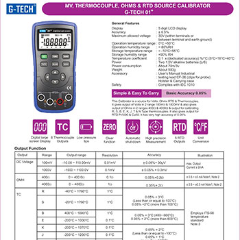 Calibrator G-Tech 01